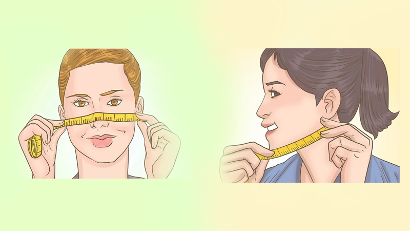 C&aacute;ch đo h&igrave;nh d&aacute;ng khu&ocirc;n mặt